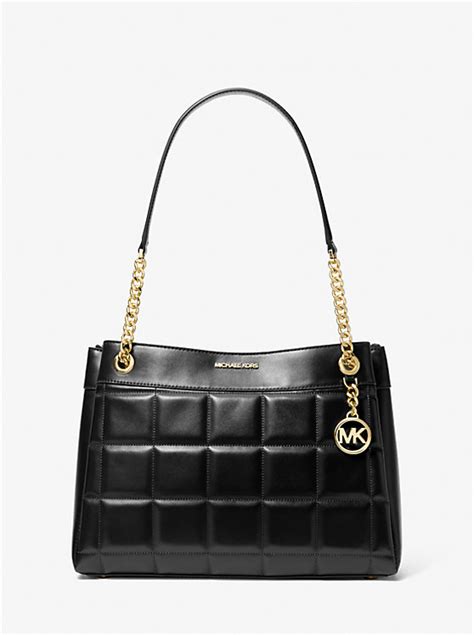 Susan Medium Quilted Leather Tote Bag 